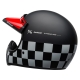 Casque BELL MOTO 3 Fasthouse Checkers noir/blanc/rouge