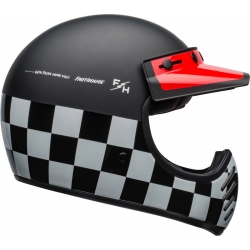 Casque Culture BELL MOTO 3 Fasthouse Checkers noir/blanc/rouge