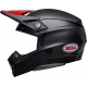 Casque Cross BELL MOTO-10 SPHERICAL Satin noir/rouge brillant