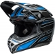 Casque Cross BELL MOTO-10 SPHERICAL Webb Marmont noir/bleu