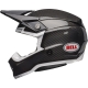 Casque Cross BELL MOTO-10 SPHERICAL Solid noir/blanc brillant