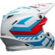 Casque Cross BELL MOTO-9S FLEX Banshee blanc/rouge