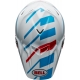 Casque Cross BELL MOTO-9S FLEX Banshee blanc/rouge