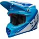 Casque Cross BELL MOTO-9S FLEX Rail bleu/blanc brillant