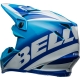 Casque Cross BELL MOTO-9S FLEX Rail bleu/blanc brillant