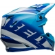 Casque Cross BELL MOTO-9S FLEX Rail bleu/blanc brillant