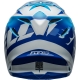 Casque Cross BELL MOTO-9S FLEX Rail bleu/blanc brillant