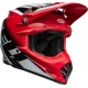 Casque Cross BELL MOTO-9S FLEX Rail rouge/blanc brillant