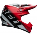 Casque Cross BELL MOTO-9S FLEX Rail rouge/blanc brillant