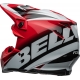 Casque Cross BELL MOTO-9S FLEX Rail rouge/blanc brillant