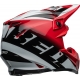 Casque Cross BELL MOTO-9S FLEX Rail rouge/blanc brillant