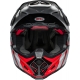 Casque Cross BELL MOTO-9S FLEX Hello Cousteau Stripes blanc/rouge