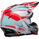 Casque Cross BELL MOTO-9S FLEX Tagger blanc/aqua