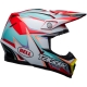 Casque Cross BELL MOTO-9S FLEX Tagger blanc/aqua