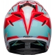 Casque Cross BELL MOTO-9S FLEX Tagger blanc/aqua