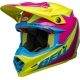 Casque Cross BELL MOTO-9S FLEX Sprite jaune/magenta