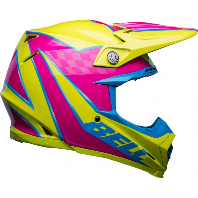 Casque Cross BELL MOTO-9S FLEX Sprite jaune/magenta