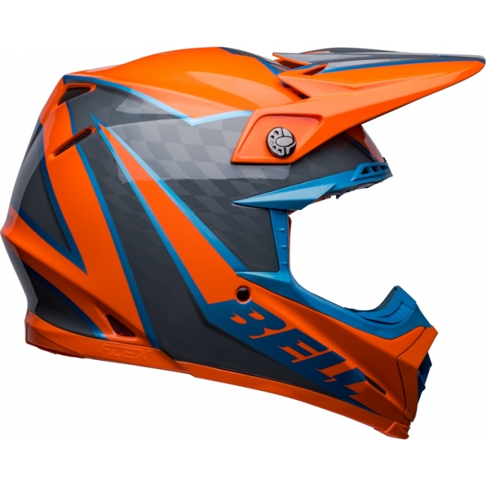 Casque Cross BELL MOTO-9S FLEX Sprite orange/gris