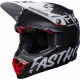 Casque Cross BELL MOTO-9S FLEX Fasthouse Crew noir/blanc mat