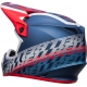 Casque Cross BELL MX-9 MIPS Offset Metallic bleu/blanc