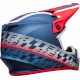 Casque Cross BELL MX-9 MIPS Offset Metallic bleu/blanc