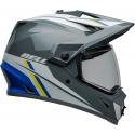 Casque BELL MX-9 Adventure MIPS Alpine gris/bleu