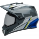 Casque BELL MX-9 Adventure MIPS Alpine gris/bleu